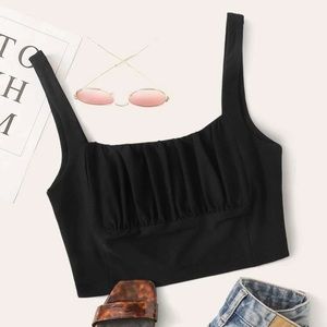 Black crop top